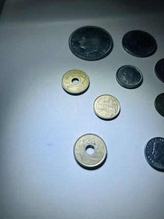 Lote de monedas antiguas pesetas