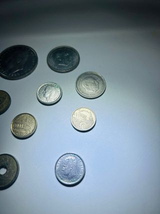 Lote de monedas antiguas pesetas