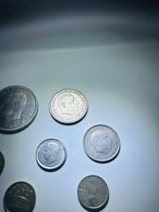 Lote de monedas antiguas pesetas