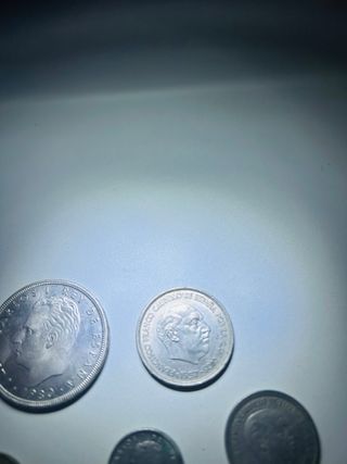 Lote de monedas antiguas pesetas