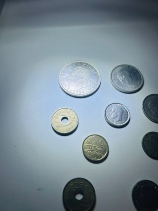 Lote de monedas antiguas pesetas