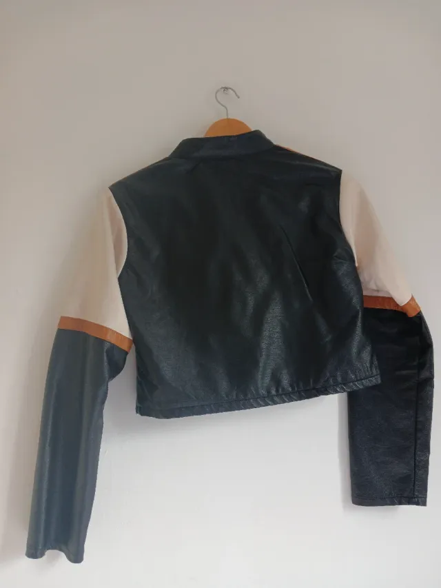 Cazadora Crop Estilo Racer/Motera