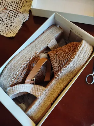 Zapatillas de esparto con cuña