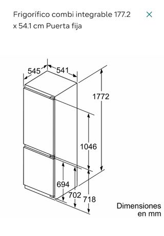 Nevera integrable Siemens KI34VA50I