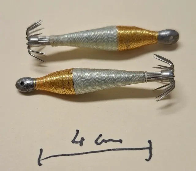 2 señuelos pesca calamar anzuelos