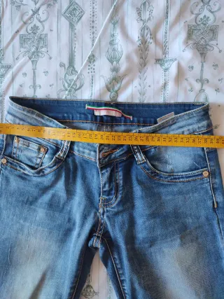 Jeans vita bassa blu
