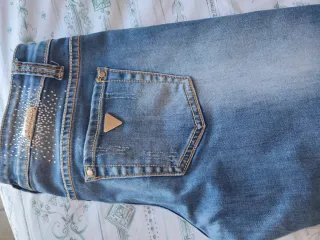 Jeans vita bassa blu