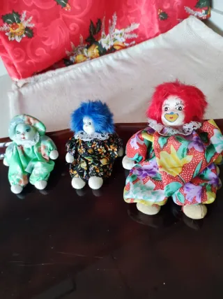 Lote 3 Muñecos Vintage Payaso X 5 € todos .