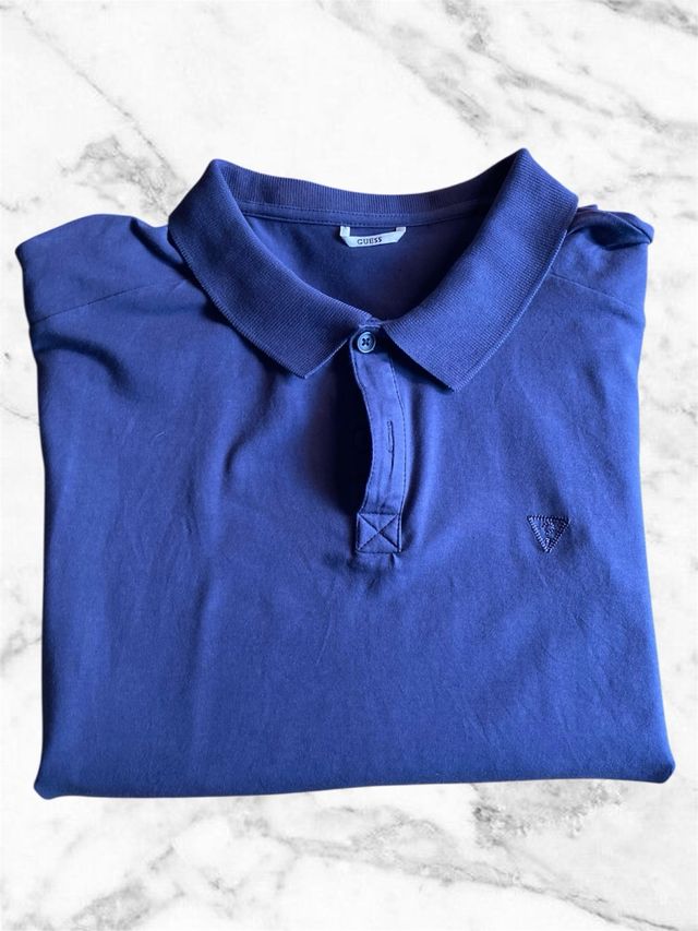 Polo Guess Blu Scuro Uomo Taglia M
