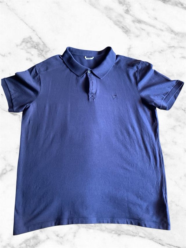 Polo Guess Blu Scuro Uomo Taglia M