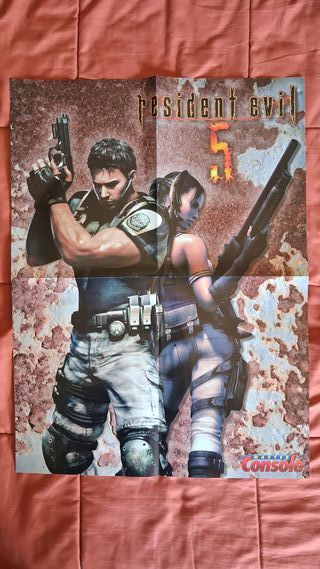 Tre poster Resident Evil 5 Tomb Raider Metal Gear