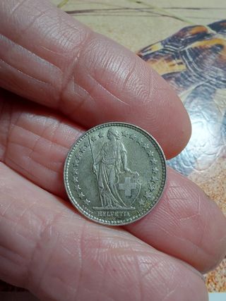 Moneda Helvetia Plata