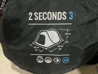 Tienda campaña Quechua 2 Seconds 3 personas