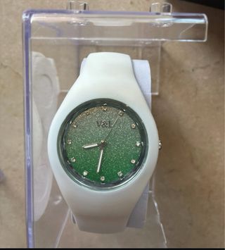 Reloj Vitorio y Luchino Verde y Blanco