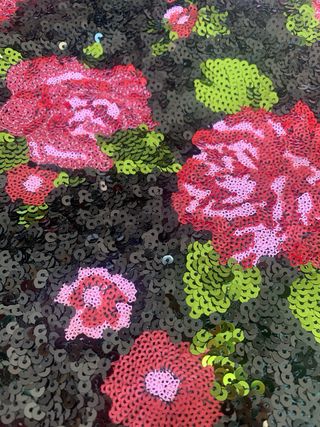 Minifalda Desigual lentejuelas flores