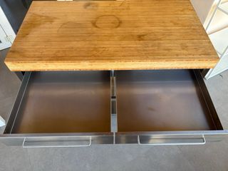Mesa cocina/trabajo madera y metal IKEA RIMFORSA
