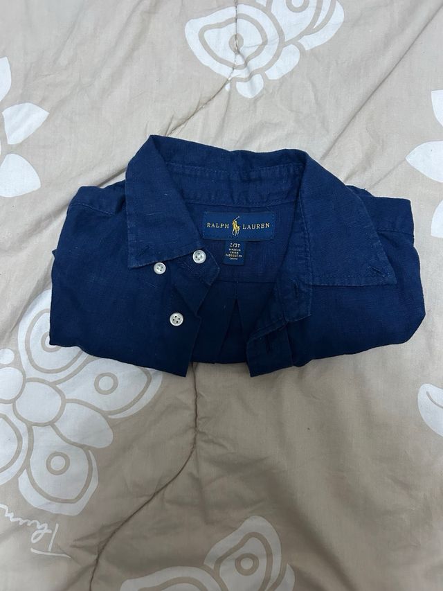 Camicia Ralph Lauren Bambino Blu
