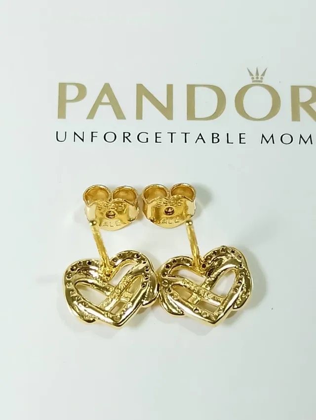 Conjunto Corazón Oro y anillo  Con caja y bolsa