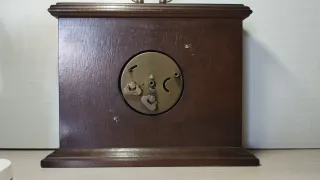 Orologio da tavolo Jerger vintage anni '60 legno