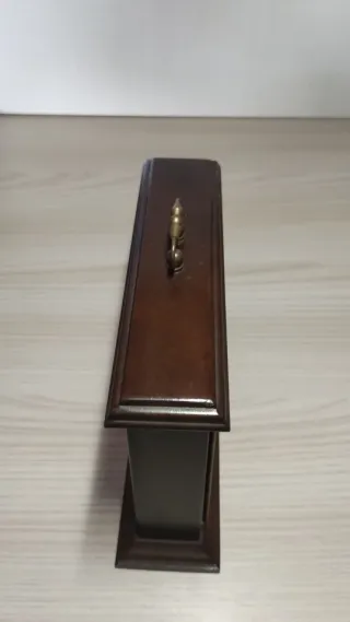 Orologio da tavolo Jerger vintage anni '60 legno