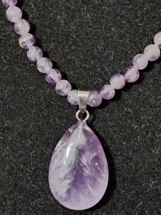 Collana Quarzo Ametista con Pendente