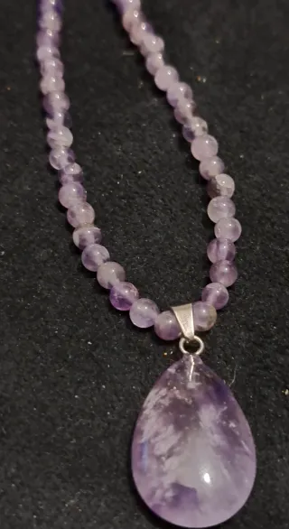 Collana Quarzo Ametista con Pendente