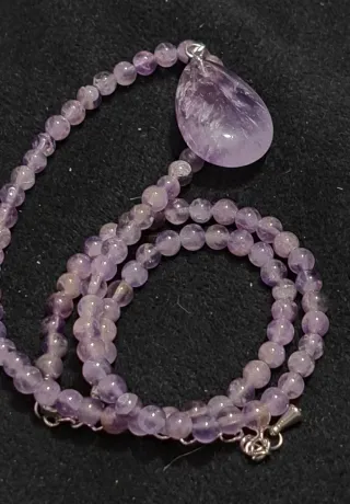 Collana Quarzo Ametista con Pendente
