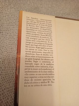 "En coma"-Robin Cook-2€+regalo