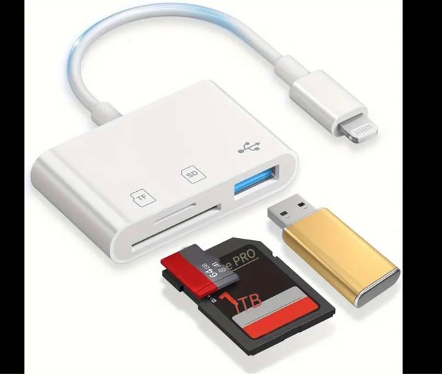 Adaptador Lightning USB SD MicroSD
