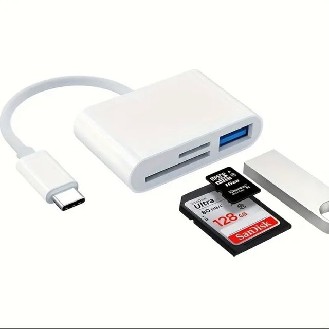 Adaptador de tipo C a USB, MicroSD y SD OFERTA