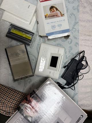 Stampante fotografica bianca Canon Selphy CP1200