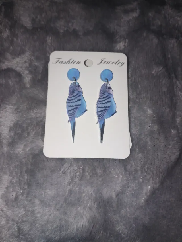 Pendientes Periquito Azul