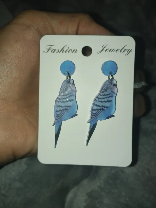 Pendientes Periquito Azul
