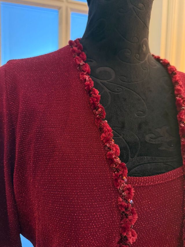 Vestito lungo scollato con giacca