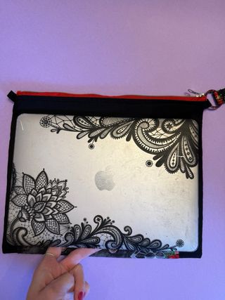 Pochette/Borsa per laptop con stampa auto vintage