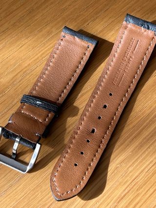 Correa Piel Avestruz Atelier Ferrer Gris