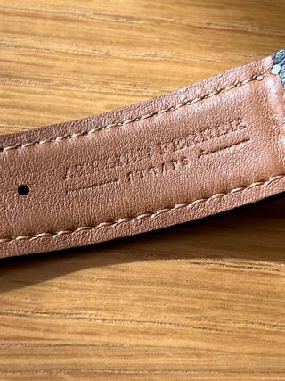 Correa Piel Avestruz Atelier Ferrer Gris