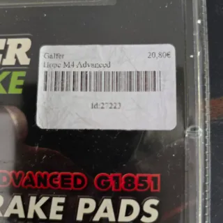 Pastillas Freno Mtb Galfer Hope M4 Advanced