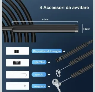 NEW endoscopio wifi impermiabile per ispezioni tub