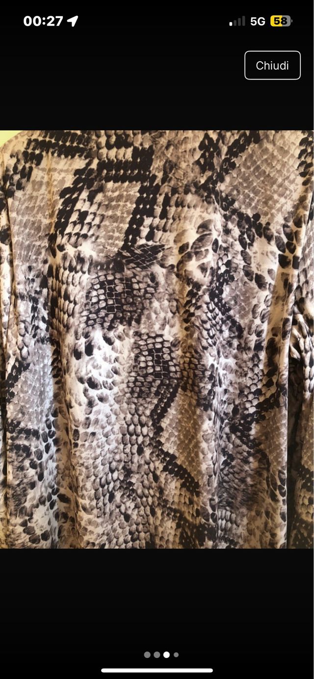 Maglia donna animalier beige/marrone