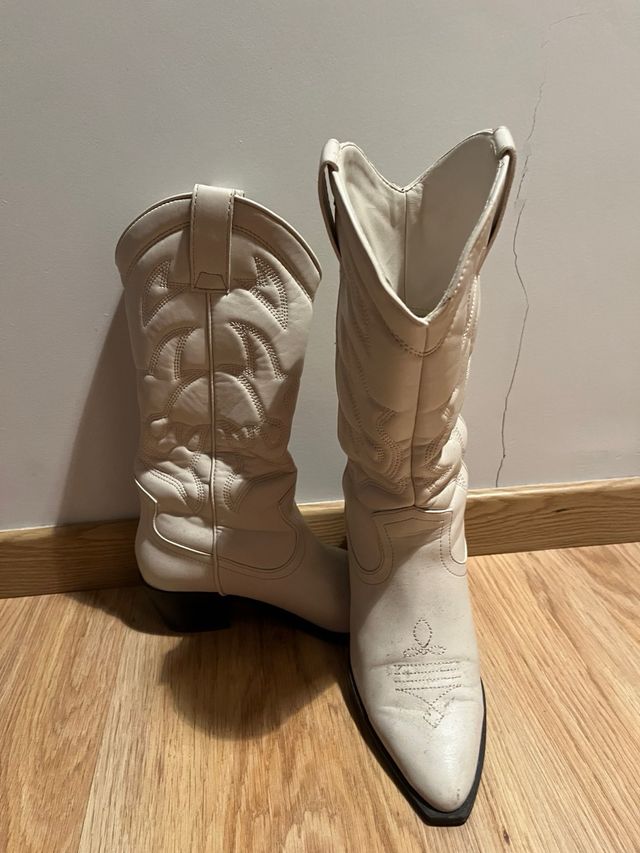 Botas cowboy beige