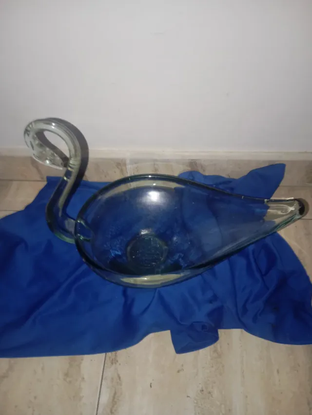 Cisne de cristal frutero 33cm