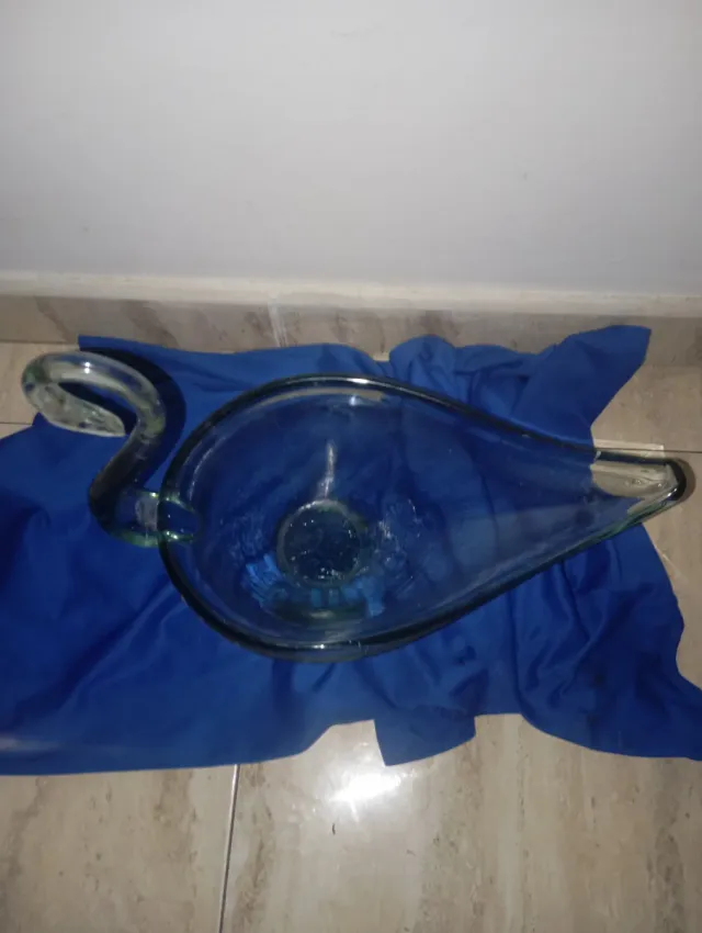 Cisne de cristal frutero 33cm
