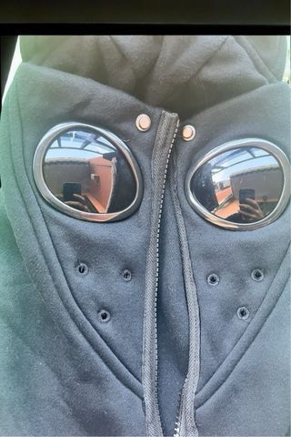 Sudadera CP Company Negra con Gafas