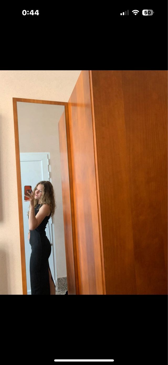 Vestido largo negro elegante