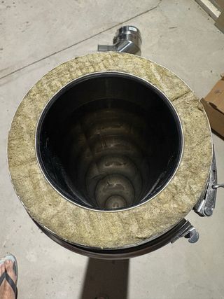 Tubo + codo estufa chimenea 100/150 doble pared