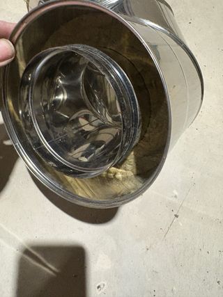 Tubo + codo estufa chimenea 100/150 doble pared