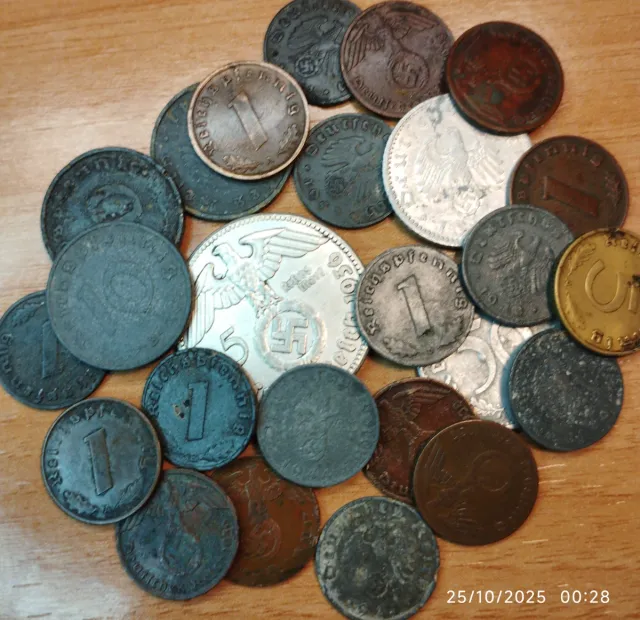 Monedas III Reich, Weimar, II Reich, RFA,RDA.