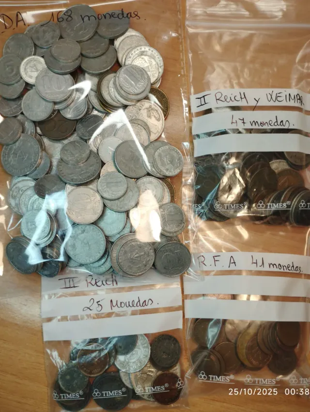 Monedas III Reich, Weimar, II Reich, RFA,RDA.