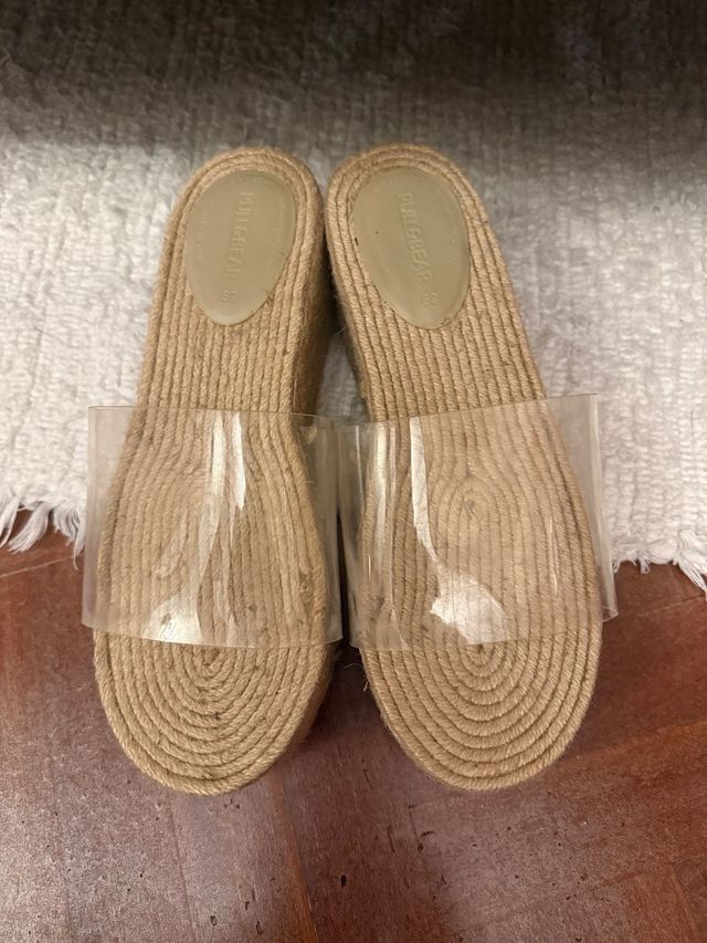Sandalias Pull&Bear Esparto Vinilo Talla 38
